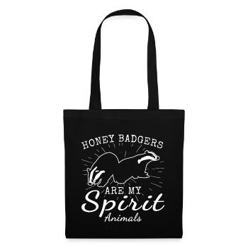 Blaireau - Sac en tissu - noir - Devant