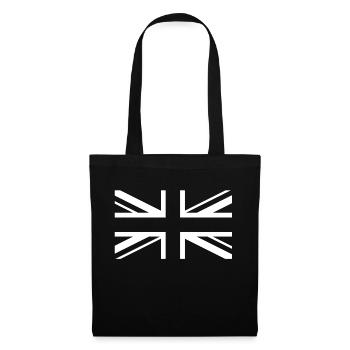 England Flag Union Jack Black White - Tote Bag - black - Front