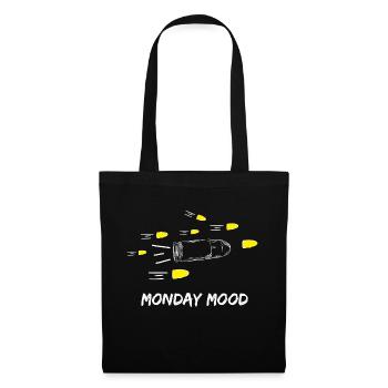 Humeur du lundi - Sac en tissu - noir - Devant