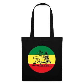 Lion of Judah - Jah Rastafari Reggae Rasta Flag - Stoffbeutel - Schwarz - Vorne