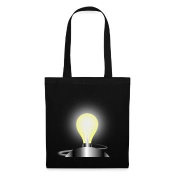 Light bulb socket - Tote Bag - black - Front