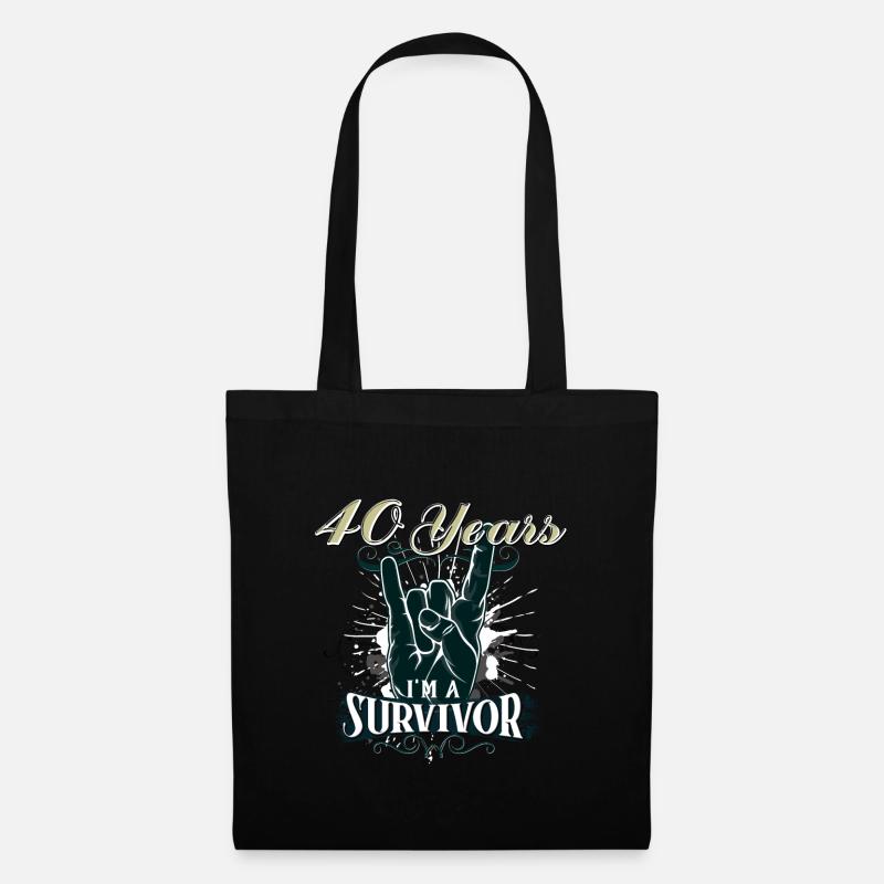 40th birthday - Tote Bag - black