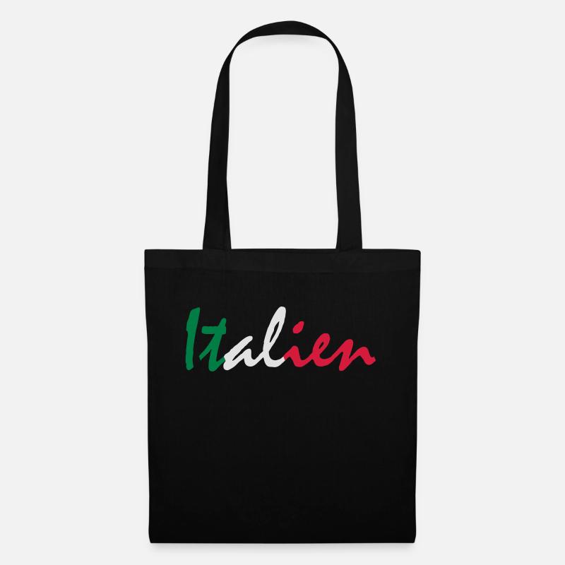 Italien - Stoffbeutel - Schwarz