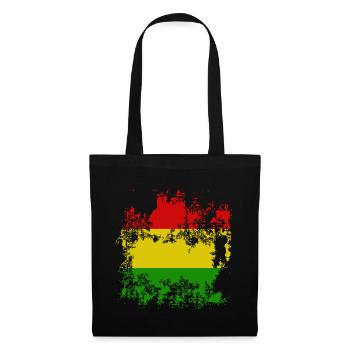 Flag Bolivia Red Yellow Green Distressed - Tote Bag - black - Front