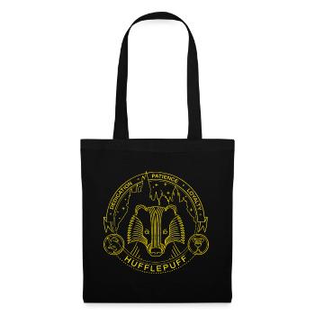 Harry Potter Hufflepuff Gold - Stoffbeutel - Schwarz - Vorne