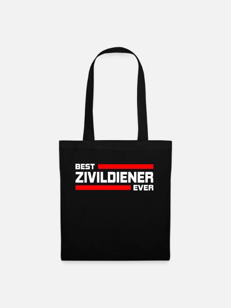 Zivildiener Zivildienst Zivi Sanitäter Shirt Gesch - Stoffbeutel - Schwarz