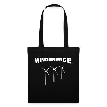Wind energy Wind turbines - Tote Bag - black - Front