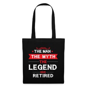 Frais de consultation Legend à la retraite Cadeau de retraite - Sac en tissu - noir - Devant