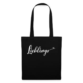Lieblings - Stoffbeutel - Schwarz - Vorne