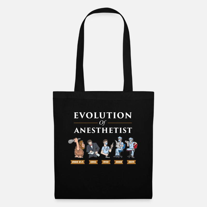 Evolution of Anesthetist - Stoffbeutel - Schwarz