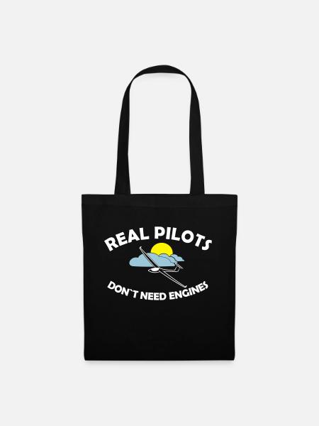 Pilot Glider Glider Glider Gift - Tote Bag - black
