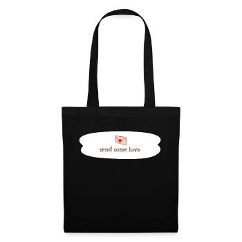 envoie de l'amour - Sac en tissu - noir - Devant