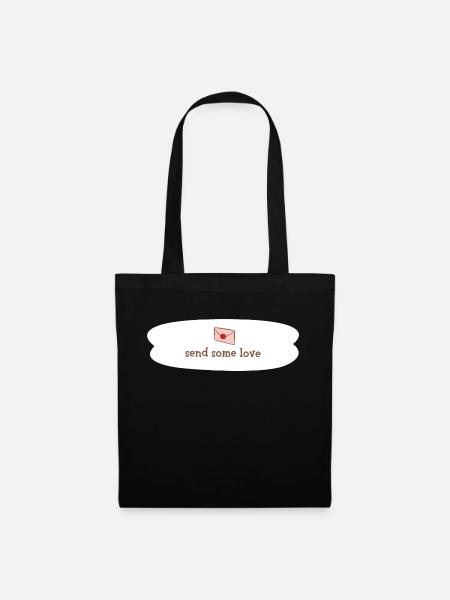 send some love - Tote Bag - black