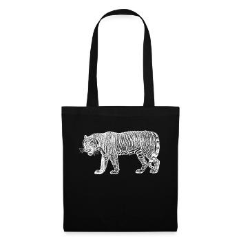 Tiger - Stoffbeutel - Schwarz - Vorne
