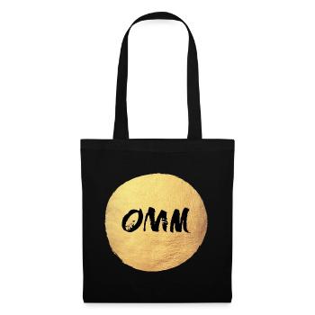 Yoga Circle Gold om Meditation India Sun Relax - Tote Bag - black - Front
