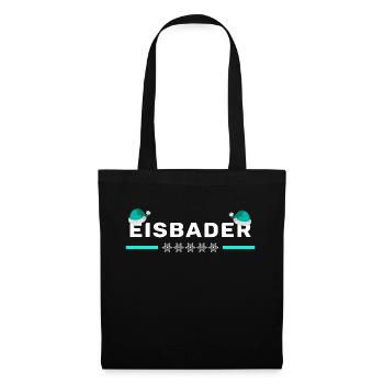 winter eisbaden minus grad eisbader eis mint - Stoffbeutel - Schwarz - Vorne