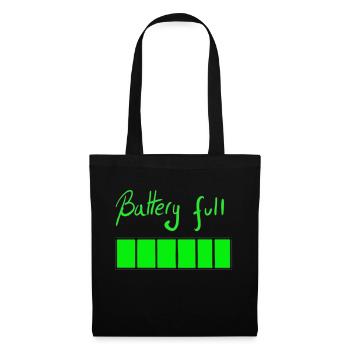 Battery charged! - Tote Bag - black - Front