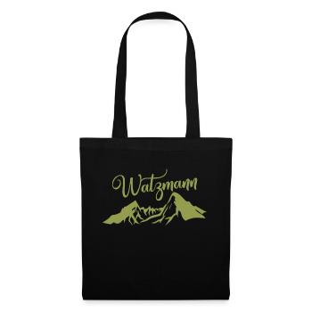 Watzmann vintage ByTheManzanitas - Stoffbeutel - Schwarz - Vorne