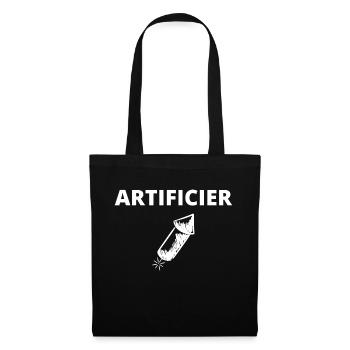Artificier - Sac en tissu - noir - Devant
