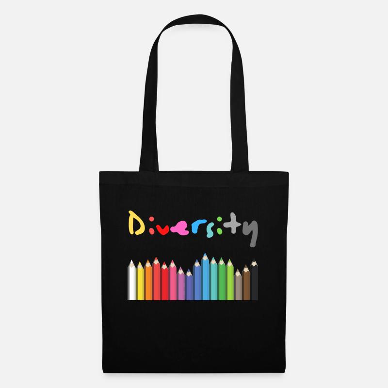 Diversity Gift and Gift Idea - Tote Bag - black