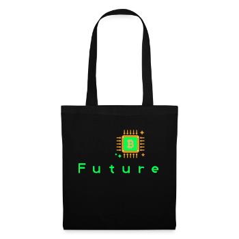 Streetwear, Graffiti, Krypto, Bitcoin, Ethereum - Stoffbeutel - Schwarz - Vorne