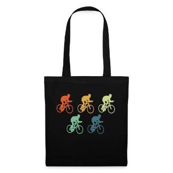 Fahrrad Vintage Retro Bike - Sac en tissu - noir - Devant