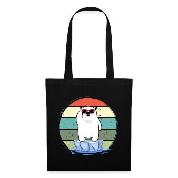 eisbader winterbader winterschwimmer eisbär retro - Tote Bag - black - Front