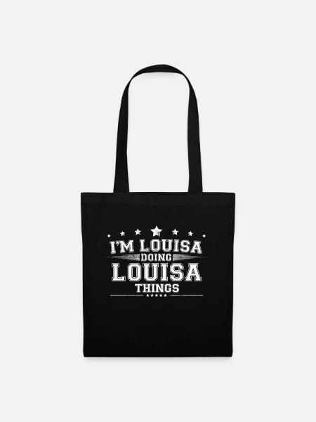 Louisa - Stoffbeutel - Schwarz