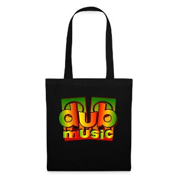 musique dub reggae - Sac en tissu - noir - Devant