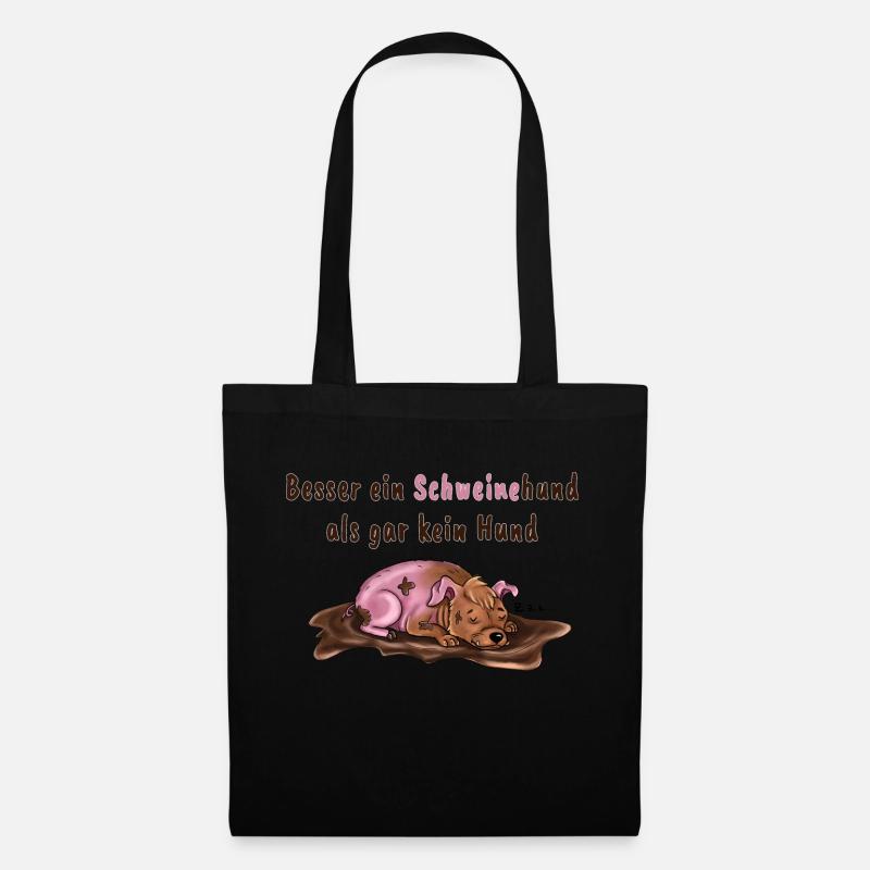 schweinehund - Stoffbeutel - Schwarz