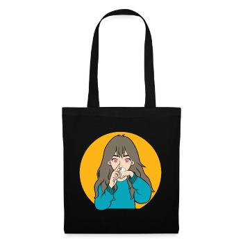 COCAINE SNIFFING ANIME GIRL - Tote Bag - black - Front