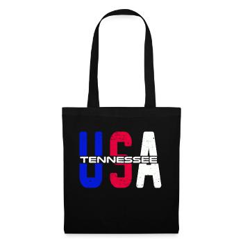 Usa Tennessee Vintage fier citoyen américain - Sac en tissu - noir - Devant