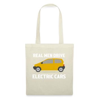 Real Men Drive Electric Cars E-Car Mobility - Tote Bag - nature - Front