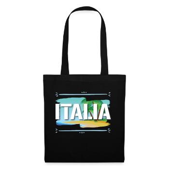 Italia - Stoffbeutel - Schwarz - Vorne