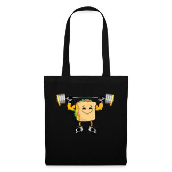 Bodybuilding Sandwich Fitness Workout Gym - Tote Bag - black - Front