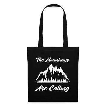 Les montagnes appellent - Sac en tissu - noir - Devant