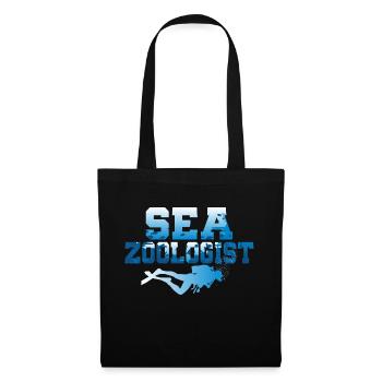 Sea Zoologist Marine Biology Scientist - Stoffbeutel - Schwarz - Vorne