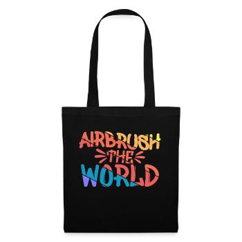 Airbrush The World Vintage Graffiti - Tote Bag - black - Front