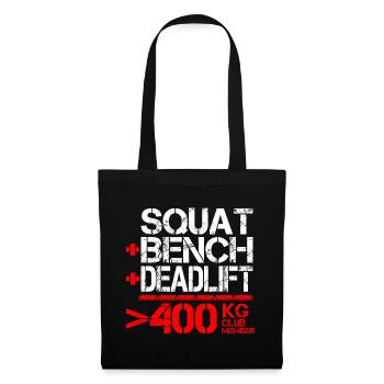 Powerlifting 400 kg Club Member - Tote Bag - black - Front