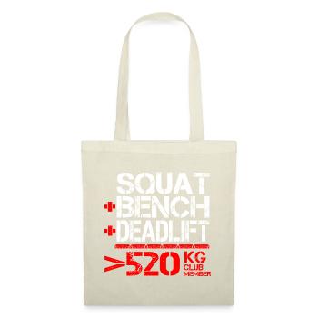 Dynamophilie 520 kg Membre du Club - Sac en tissu - nature - Devant