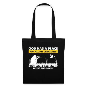 Chasse au canard Chasse au canard Chasseur de canard Chasseur de canard Conception - Sac en tissu - noir - Devant