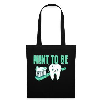Mint To Be Vintage Génial Dentiste T-Shirt Cadeau - Sac en tissu - noir - Devant
