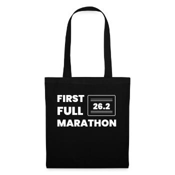 Triathlon Swim Bike Run Marathon - Stoffbeutel - Schwarz - Vorne
