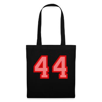 Cool Retro Retrostyle Numéro de maillot numéro de dos - Sac en tissu - noir - Devant