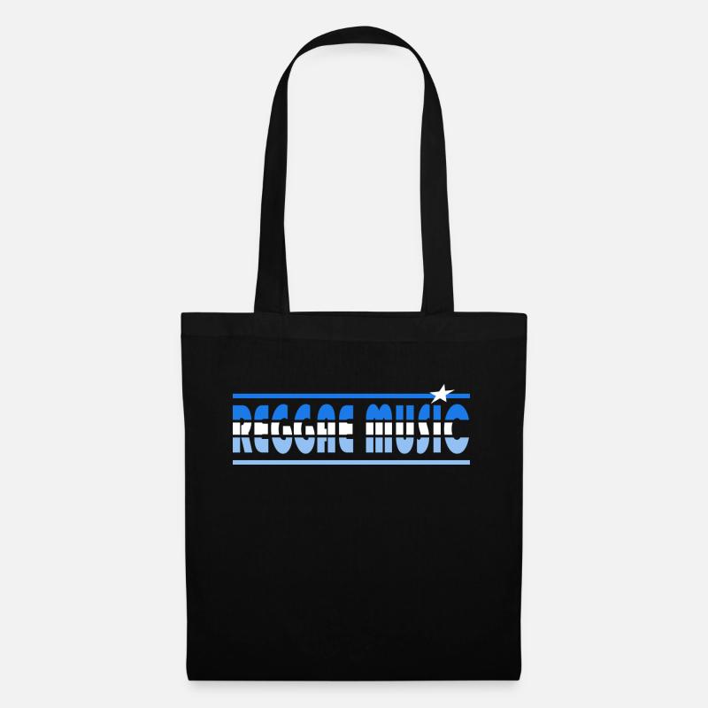 Reggae Musik Retro - Stoffbeutel - Schwarz