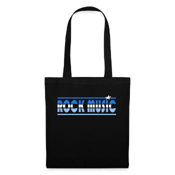 Rock Music Retro - Stoffbeutel - Schwarz - Vorne