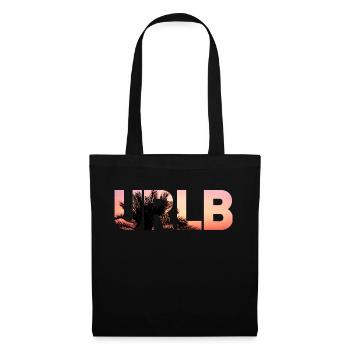URLB - Urlaub Strand Palmen Ferien Sommer Sonne - Stoffbeutel - Schwarz - Vorne