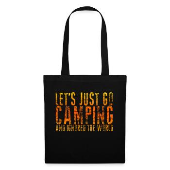 Let's Just Go Camping And Ignore The World 2 - Tote Bag - black - Front