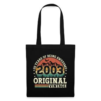 20 birthday gift born in 2003 - Tote Bag - black - Front