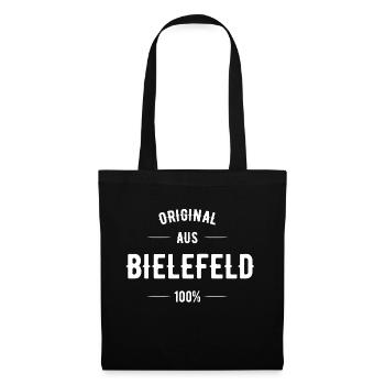 Bielefeld - Stoffbeutel - Schwarz - Vorne